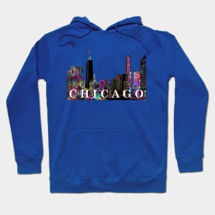 Chicago in graffiti Hoodie